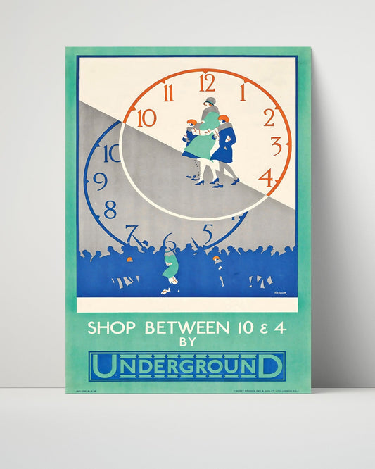 Classic Travel Unframed Poster -  London - Underground Landmarks