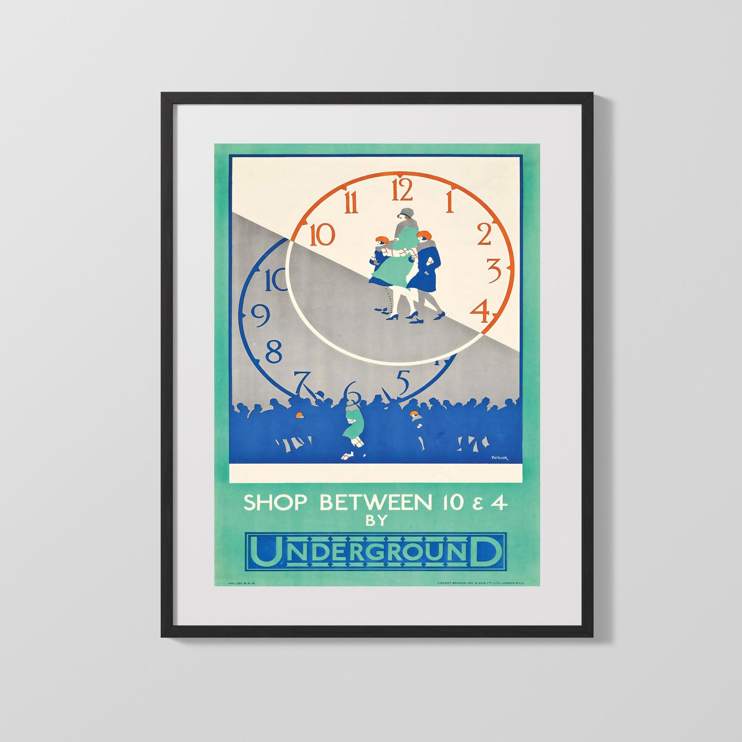 Classic Travel Poster - London - Underground Landmarks