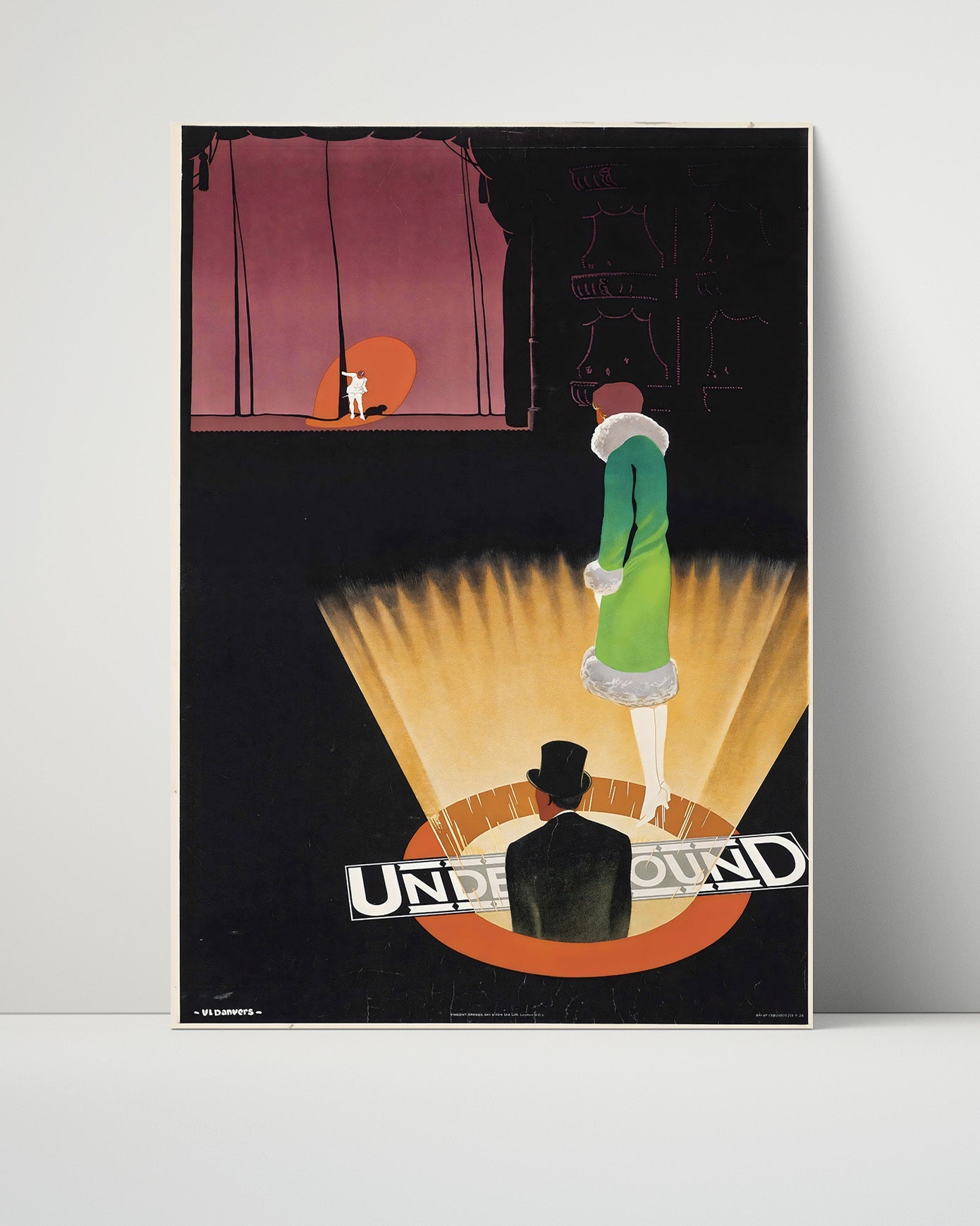 Classic Travel Poster - London - Underground Shopping