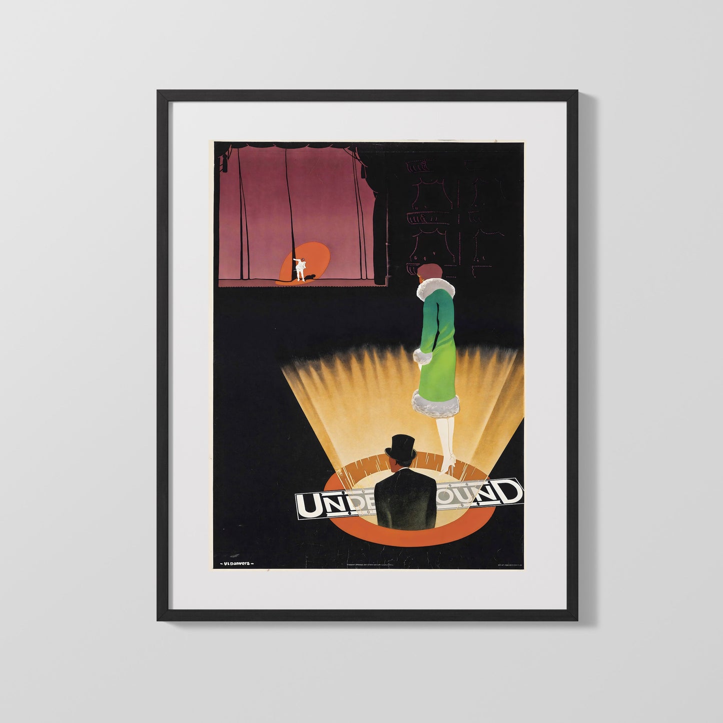 Classic Travel Poster - London - Underground Shopping