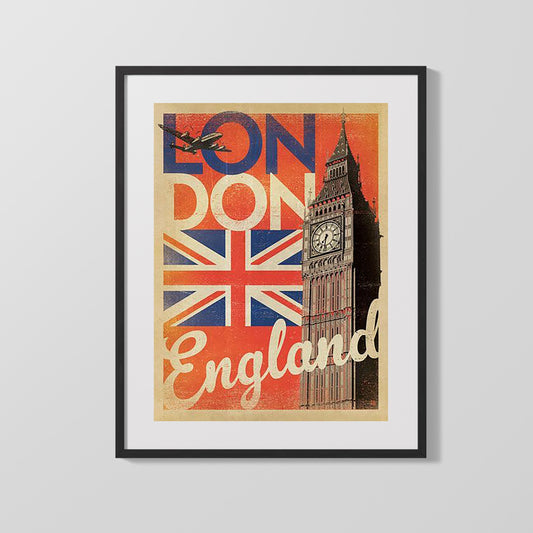 Classic Travel Poster - London - Underground Theatre