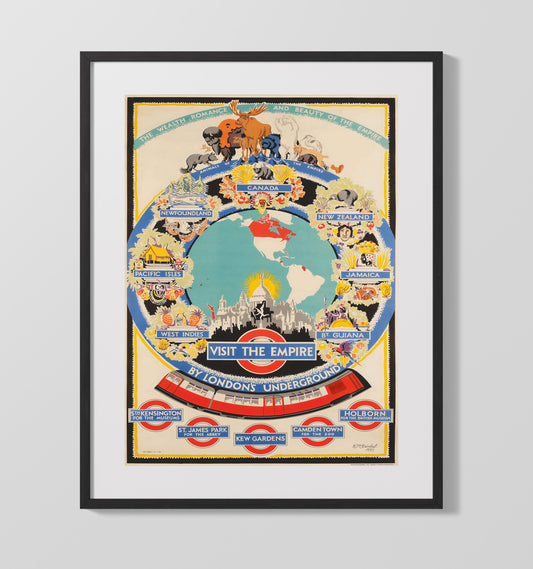 London Visit the Empire Underground - Travel - 16x20 Gallery Frame