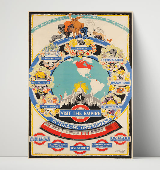 London Visit the Empire Underground - Travel - 16x20 Unframed Print