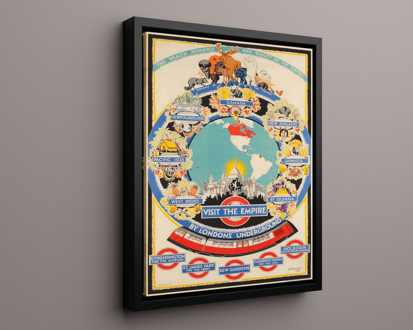 Classic Travel Poster - London - Union Jack and Big Ben