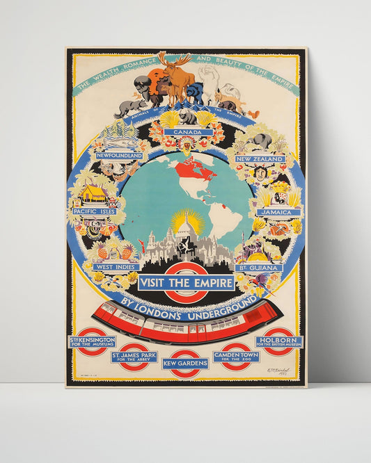 Classic Travel Unframed Poster -  London - Union Jack and Big Ben