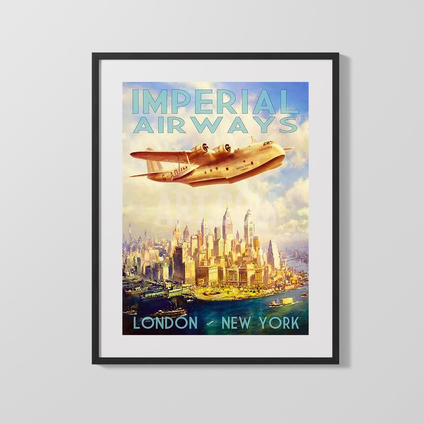 Classic Travel Poster - London - Visit the Empire Underground