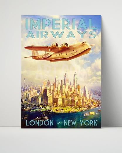 Classic Travel Unframed Poster -  London - Visit the Empire Underground