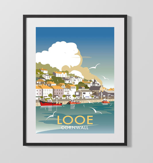 Looe Cornwall - Travel - 16x20 Gallery Frame