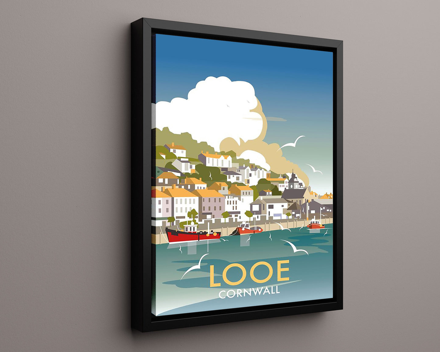 Classic Travel Poster - Looe - Cornwall