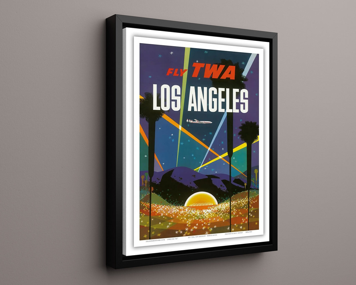 Classic Travel Poster - Los Angeles - Fly TWA