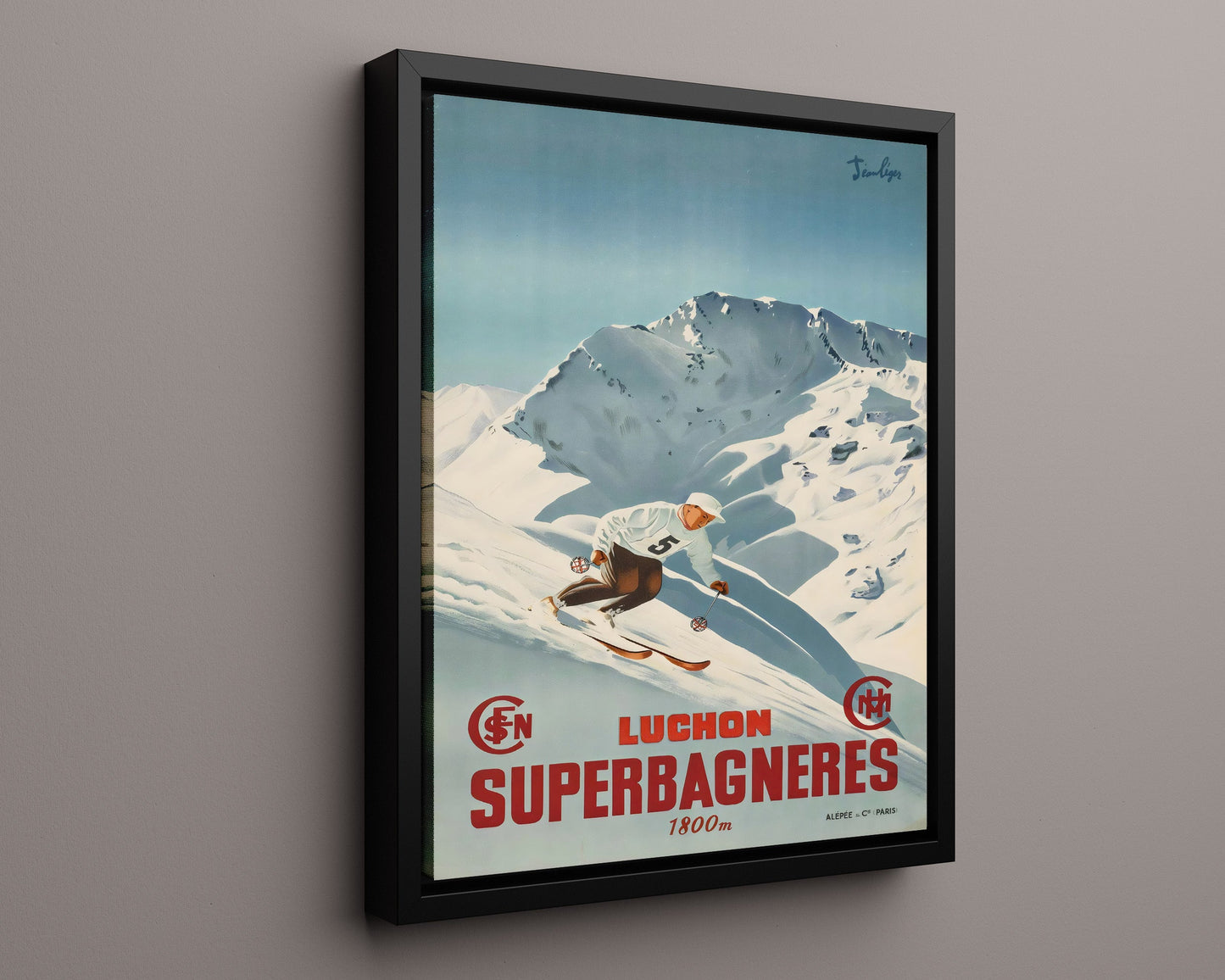 Classic Travel Poster - Luchon - Superbagneres