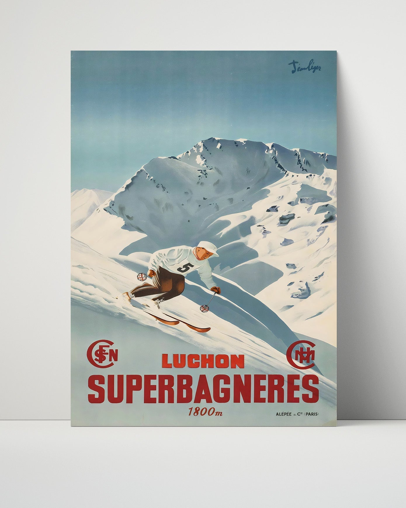 Classic Travel Poster - Luchon - Superbagneres