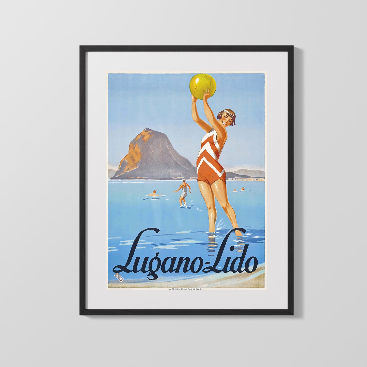 Classic Travel Poster - Lugano