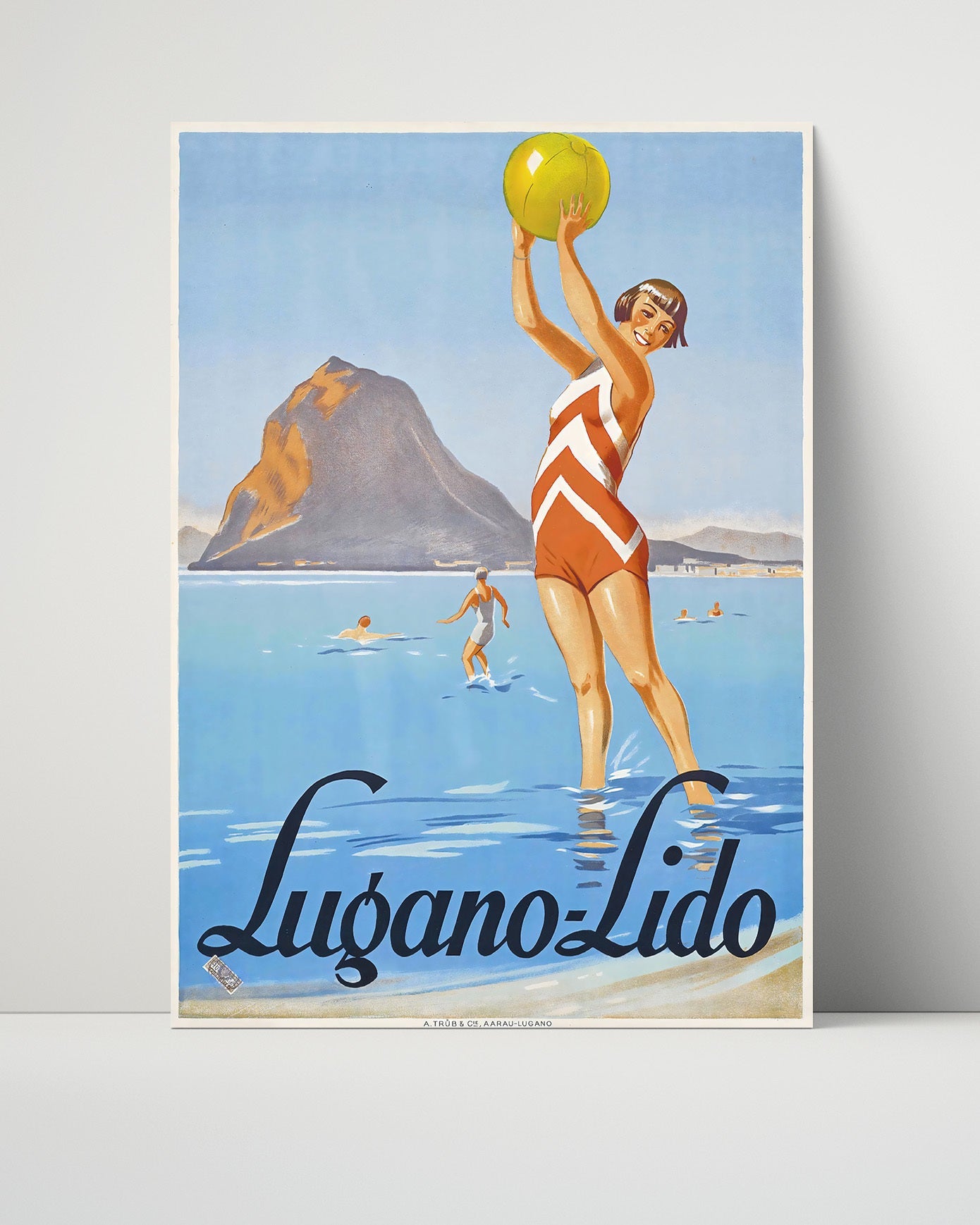 Classic Travel Poster - Lugano