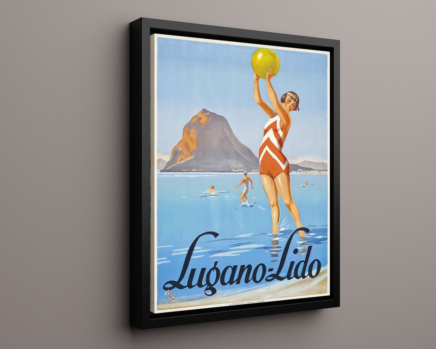 Classic Travel Poster - Lugano