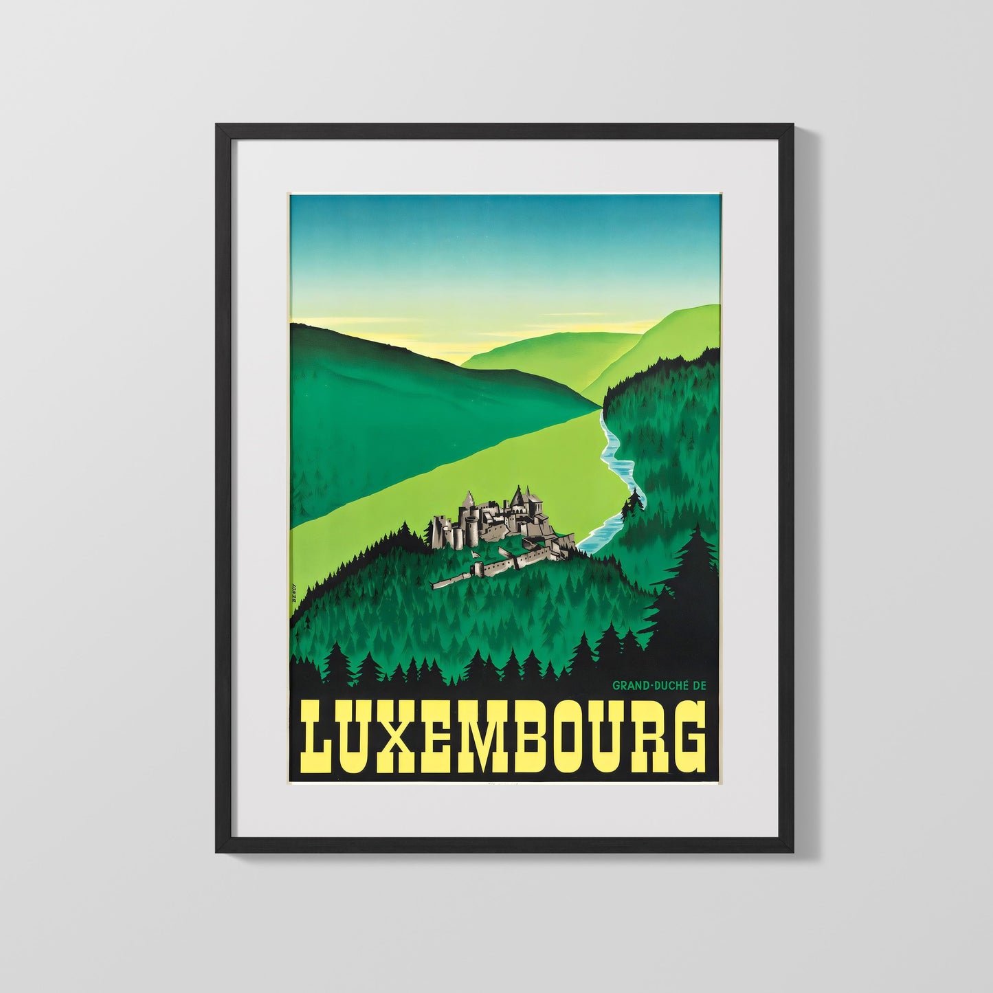 Classic Travel Poster - Luxembourg - Grand Duchy