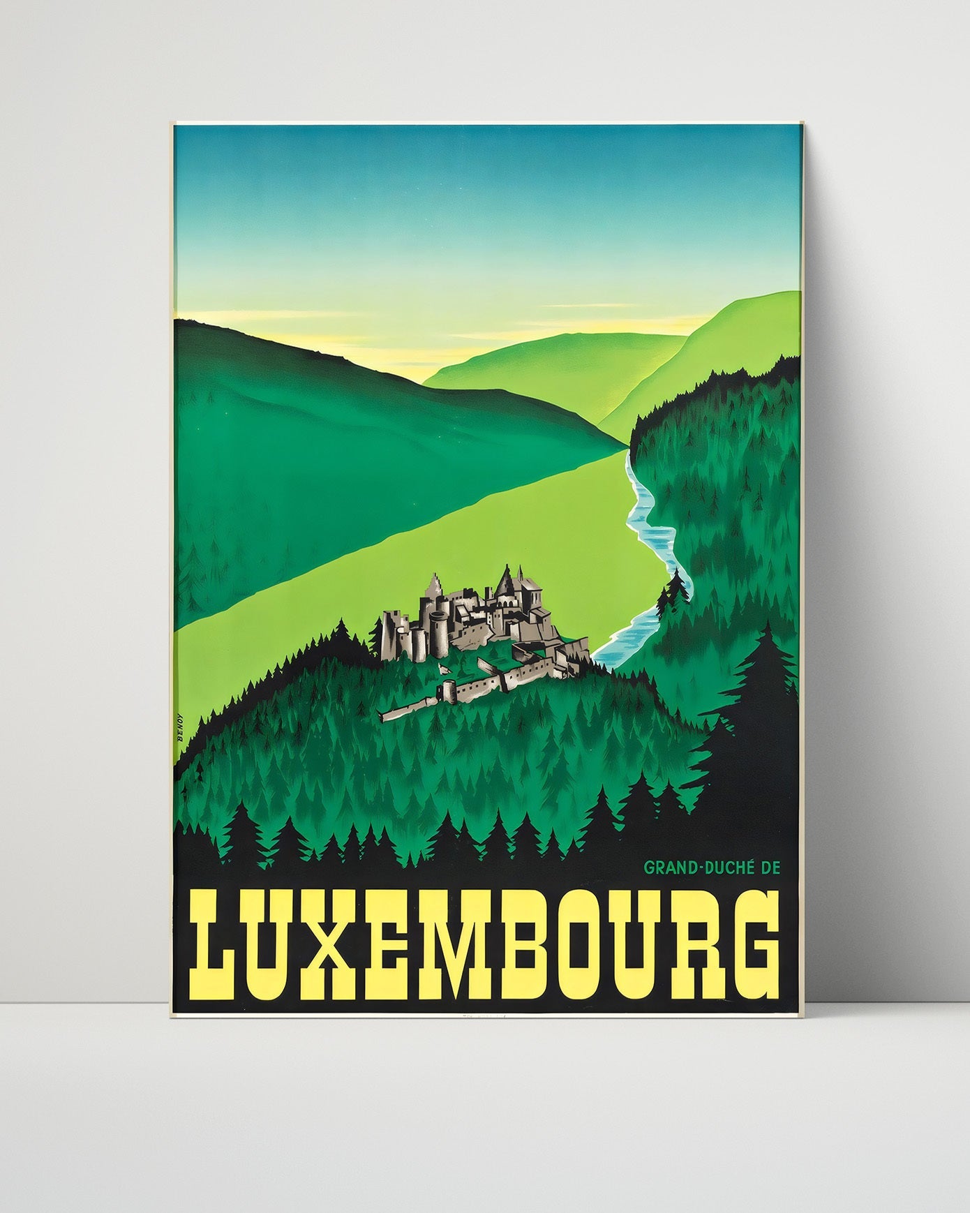 Classic Travel Poster - Luxembourg - Grand Duchy