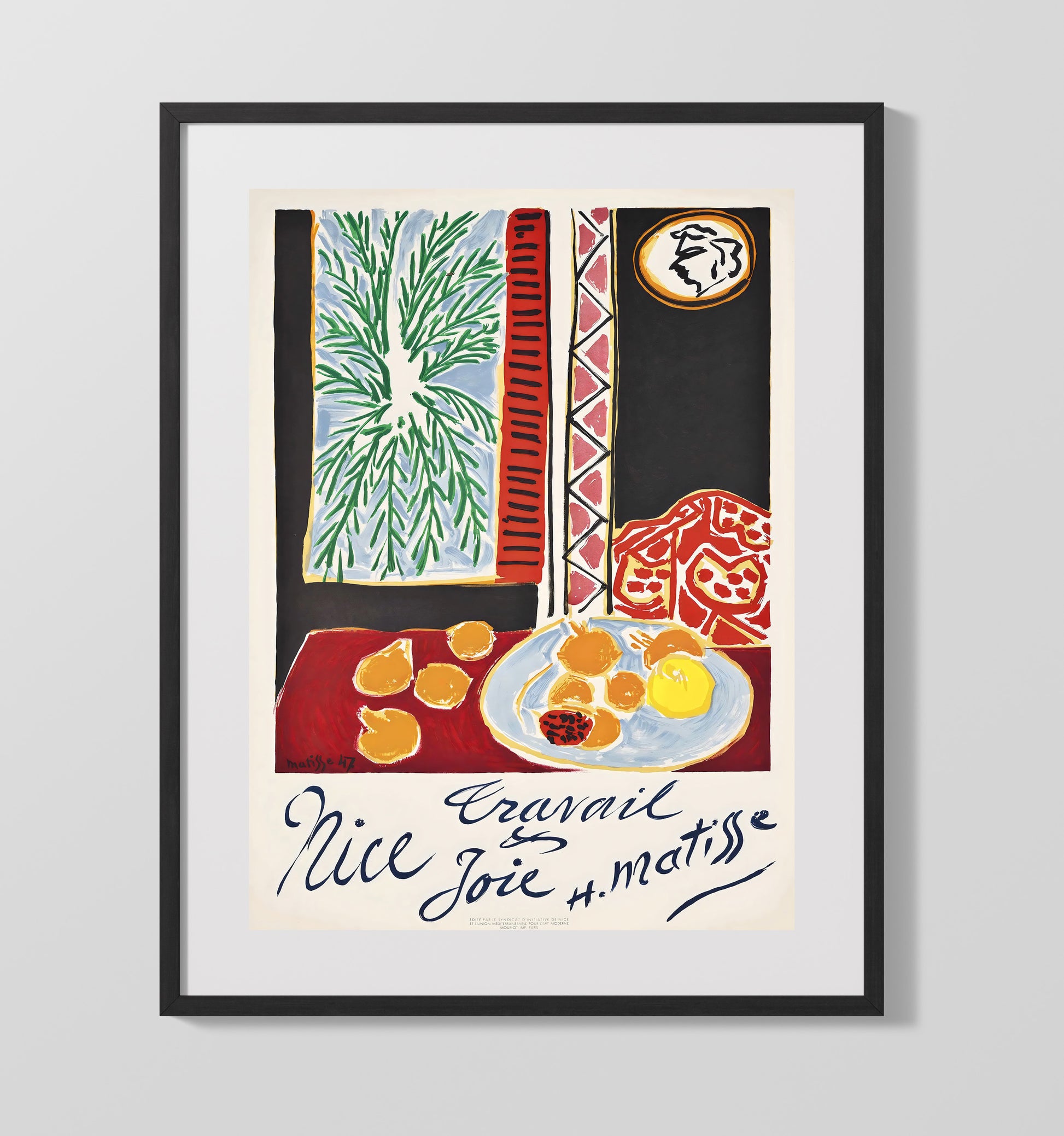 Madrid Plaza Mayor Vintage Travel Print 16x20 Gallery Frame travel wall art print