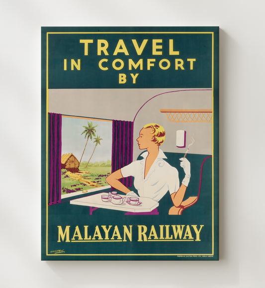 Malaya Railway - Travel - 20x24 Canvas