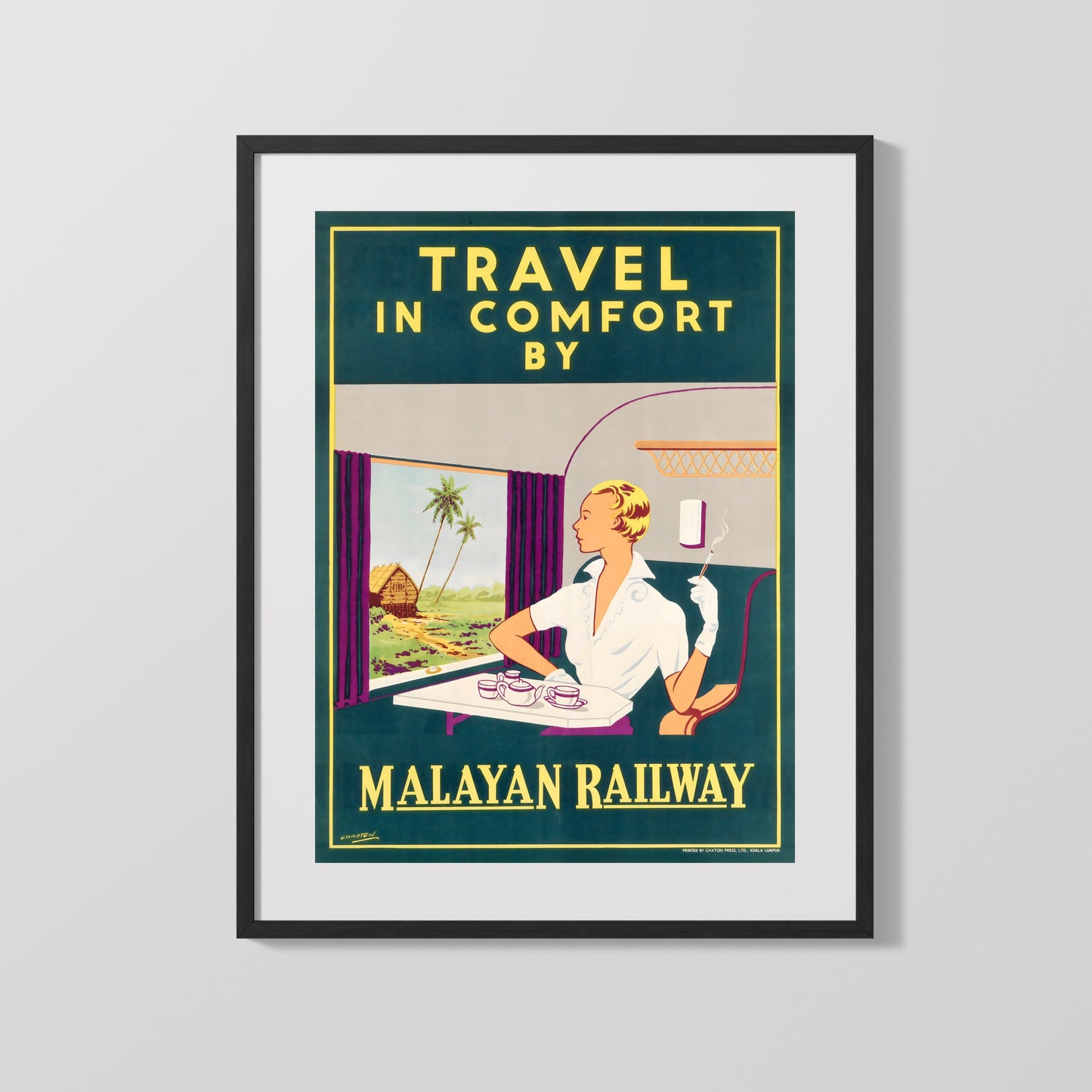 Classic Travel Poster - Malaya - Railway Travel