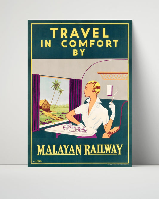 Classic Travel Unframed Poster -  Malaya - Railway Travel
