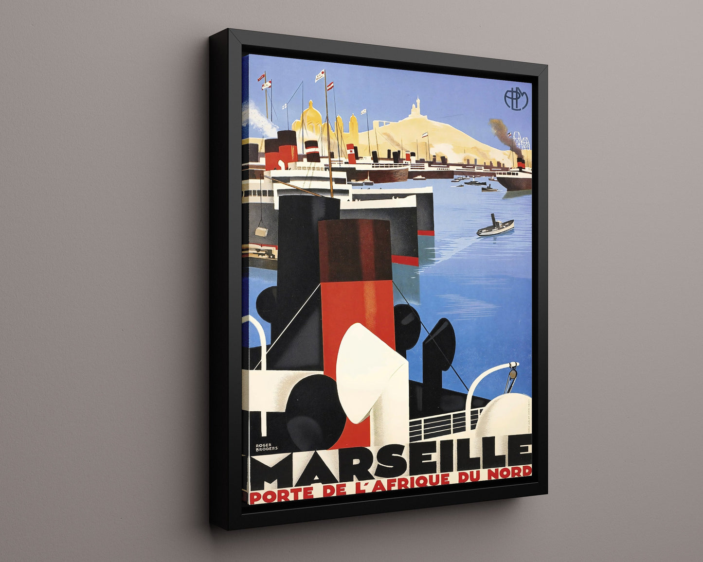 Classic Travel Poster - Marseille - Porte de lAfrique du Nord