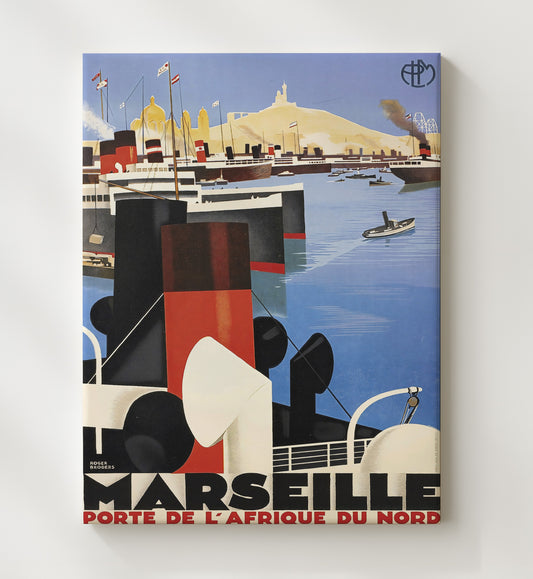 Marseille Porte de l Afrique du Nord - Travel - 20x24 Canvas
