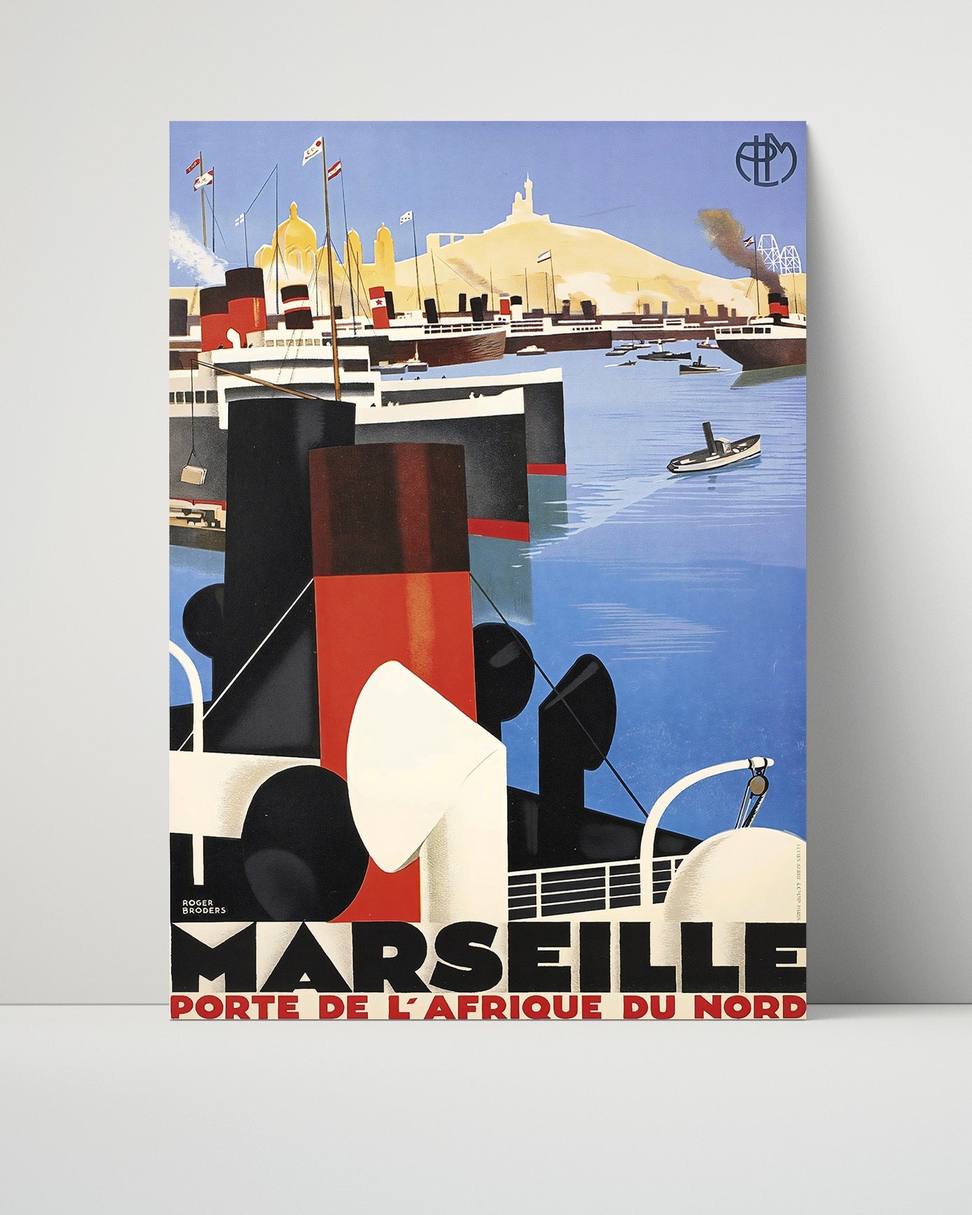 Classic Travel Poster - Marseille - Porte de lAfrique du Nord