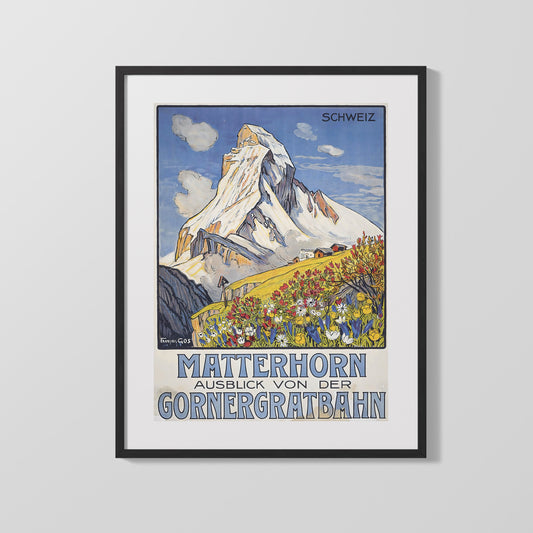 Classic Travel Poster - Matterhorn - Gornergratbahn