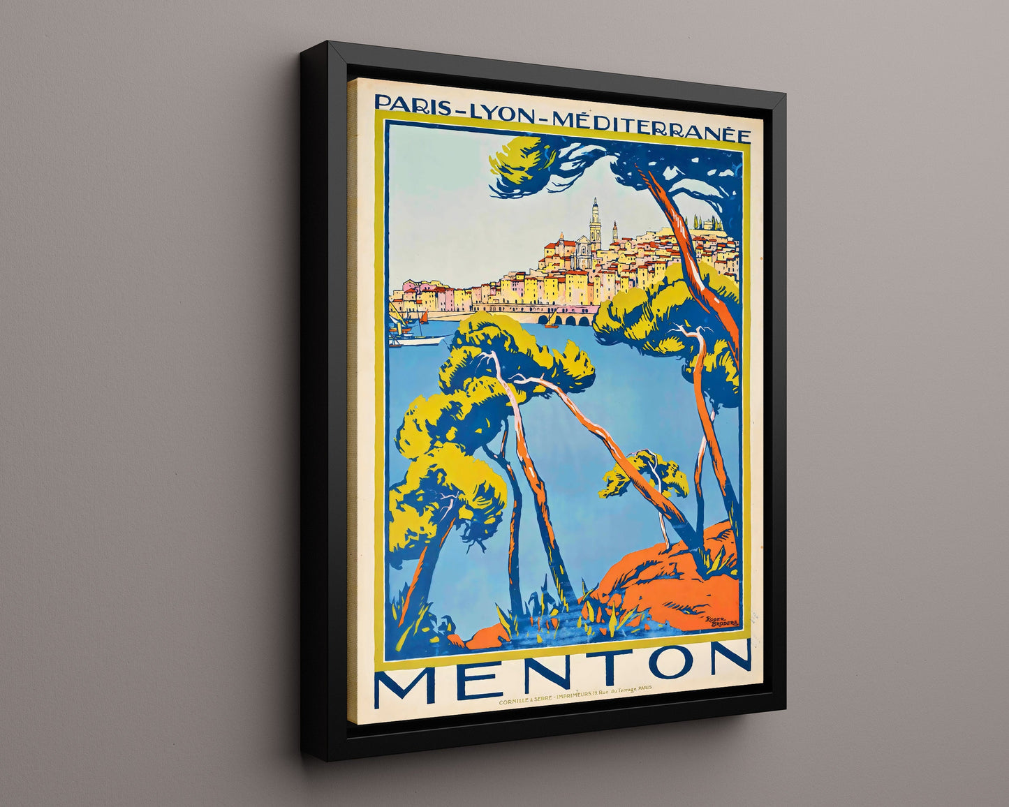 Classic Travel Poster - Menton - French Riviera