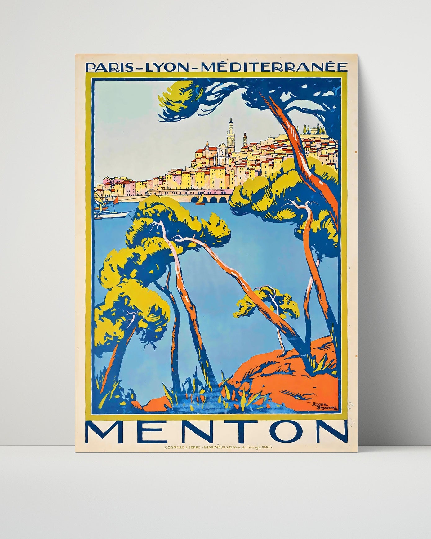 Classic Travel Poster - Menton - French Riviera