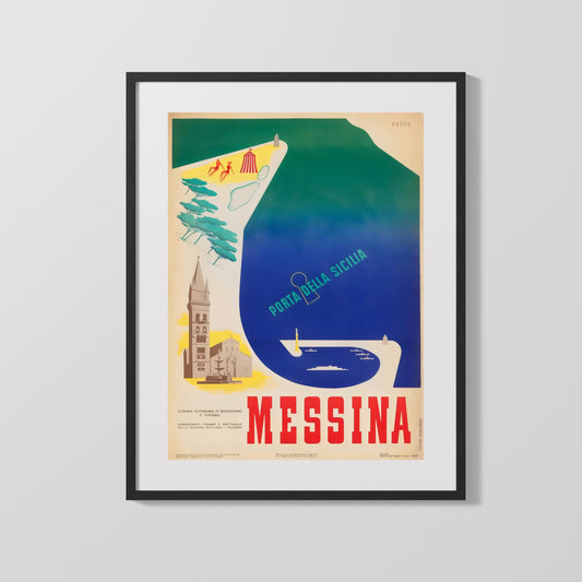 Classic Travel Poster - Messina - Porta della Sicilia