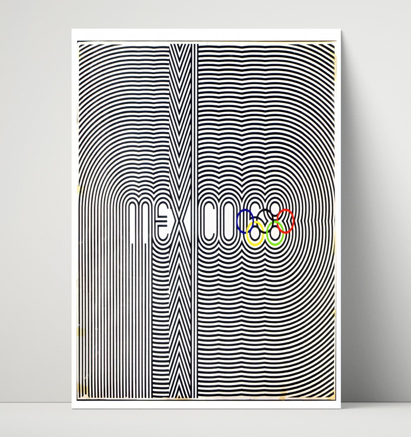 Mexico City 1968 Olympics Vintage Travel Print 16x20 Unframed Print travel wall art print
