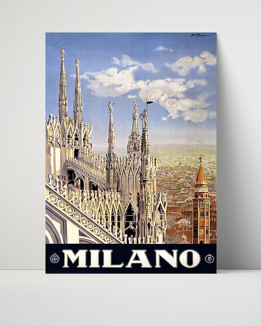 Classic Travel Unframed Poster -  Milan - Duomo di Milano