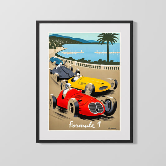 Classic Travel Poster - Monaco - Formula 1