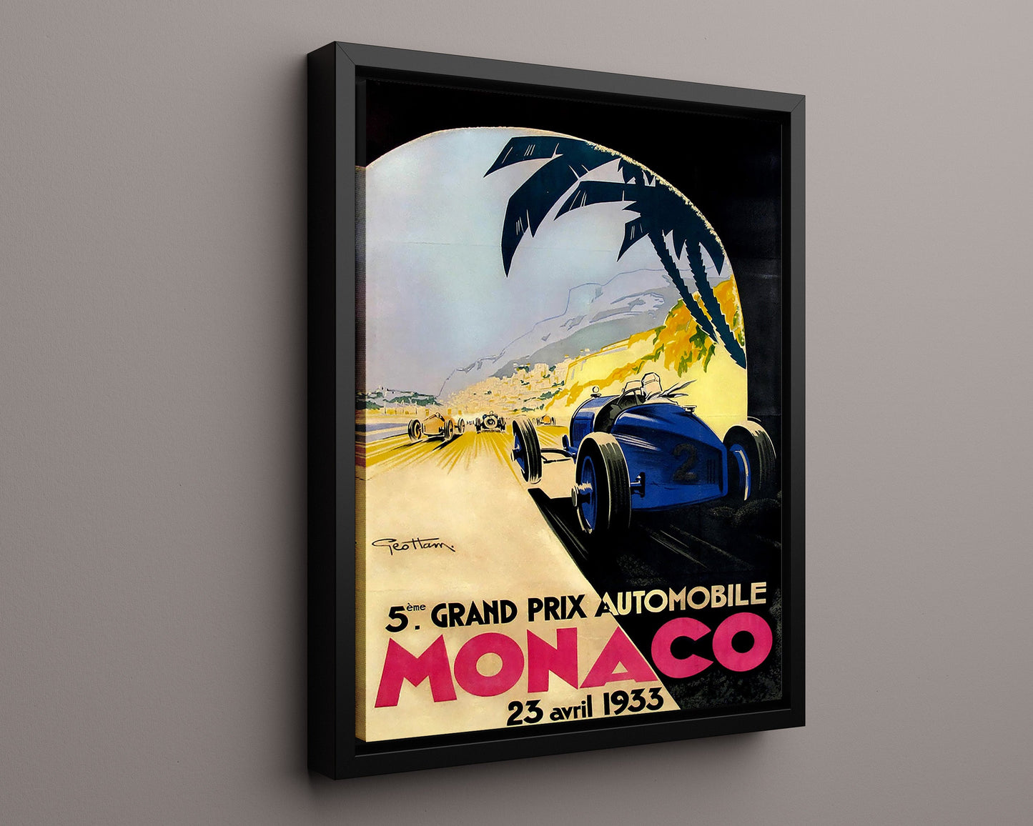 Classic Travel Poster - Monaco - Grand Prix