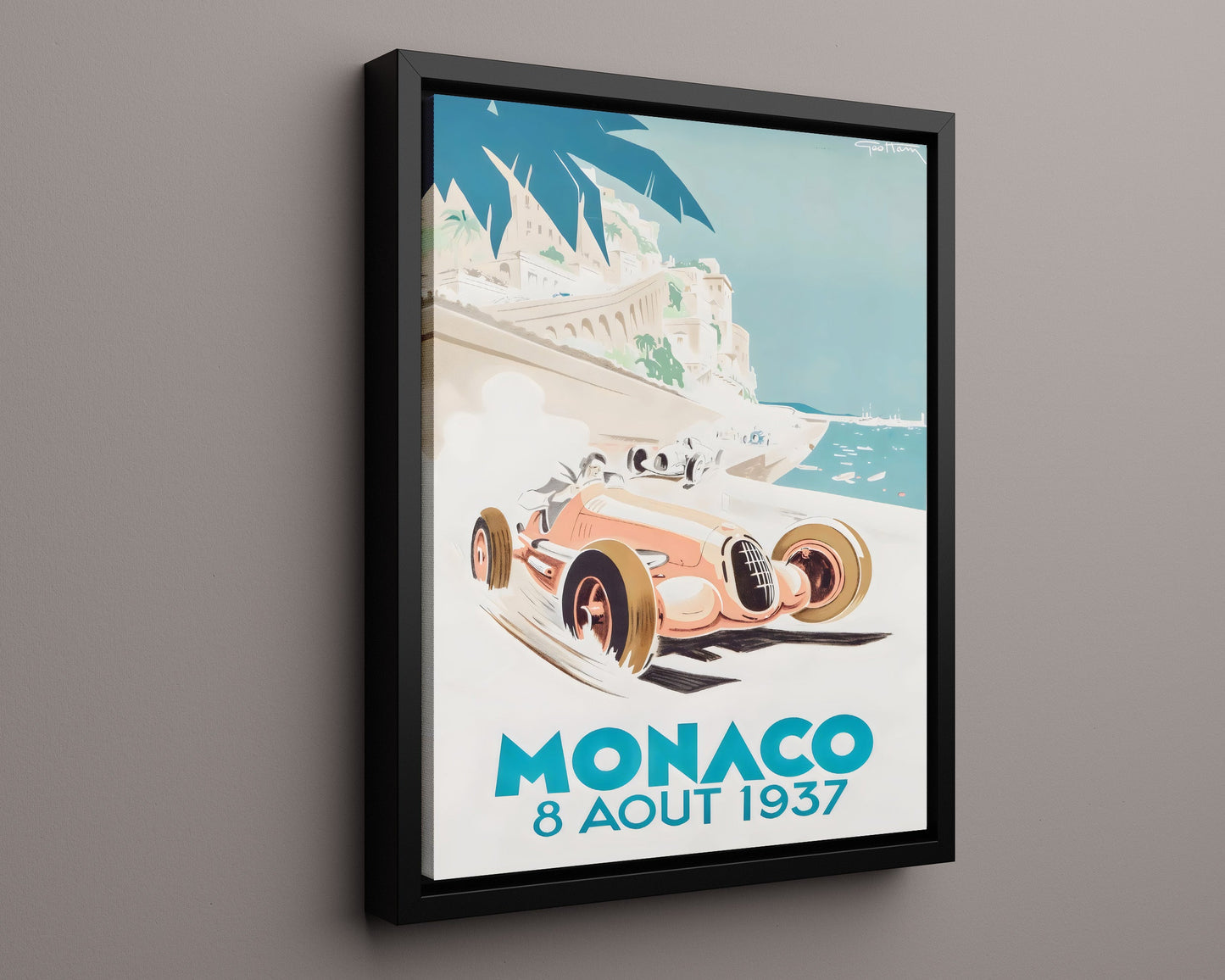 Classic Travel Poster - Monaco - Grand Prix 1933