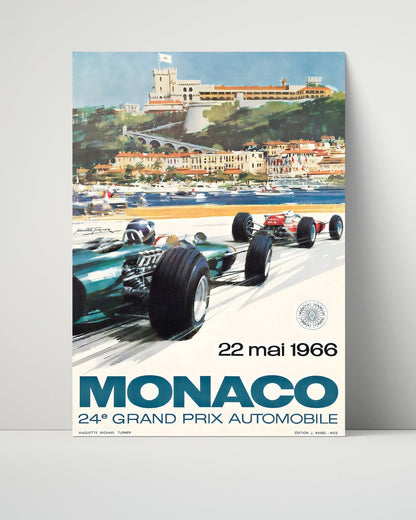 Classic Travel Unframed Poster -  Monaco - Grand Prix 1937