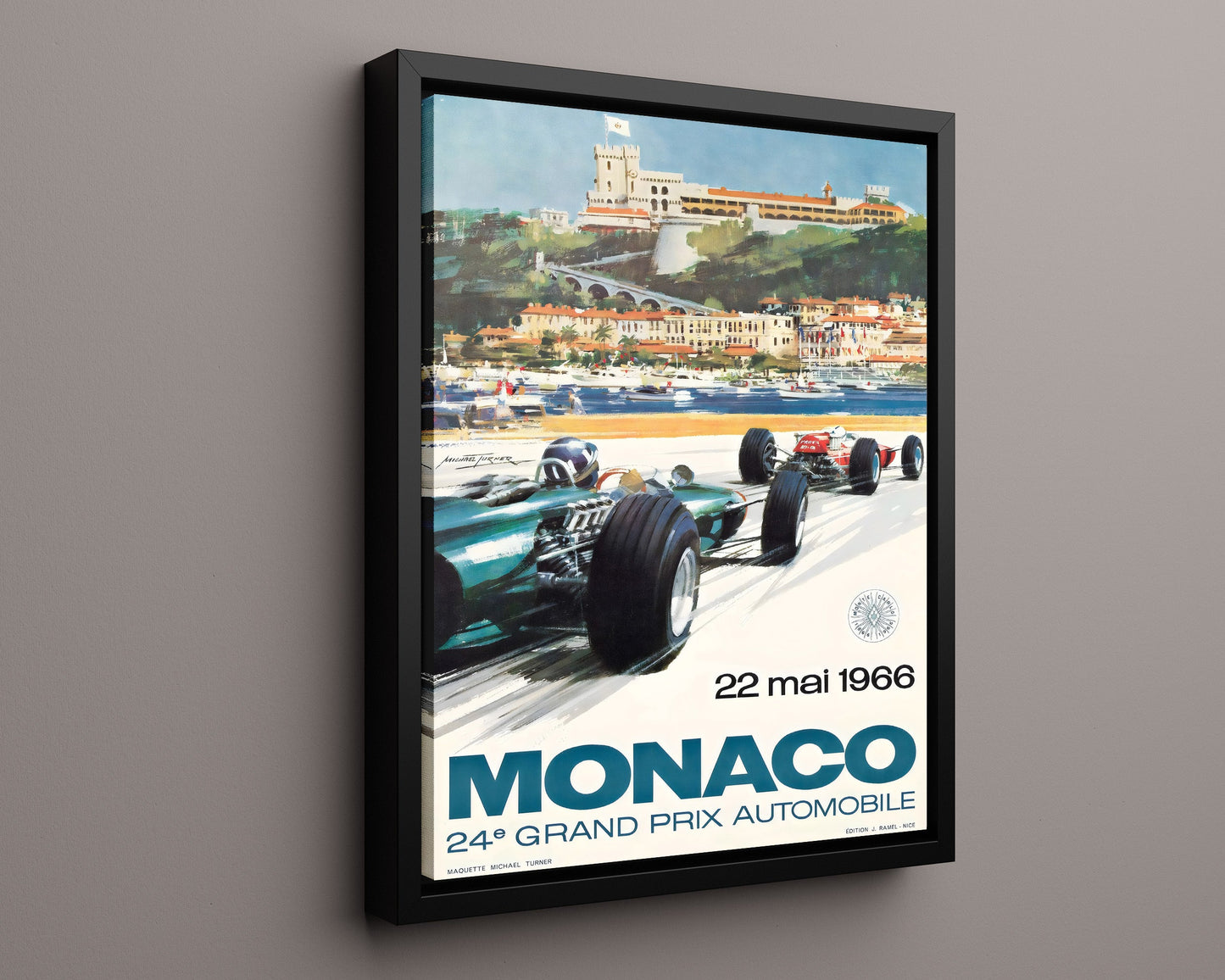 Classic Travel Poster - Monaco - Grand Prix 1937