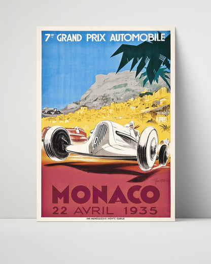 Classic Travel Unframed Poster -  Monaco - Grand Prix 1966