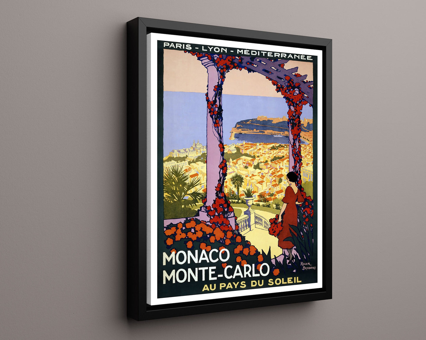 Classic Travel Poster - Monaco - Monte Carlo Tennis