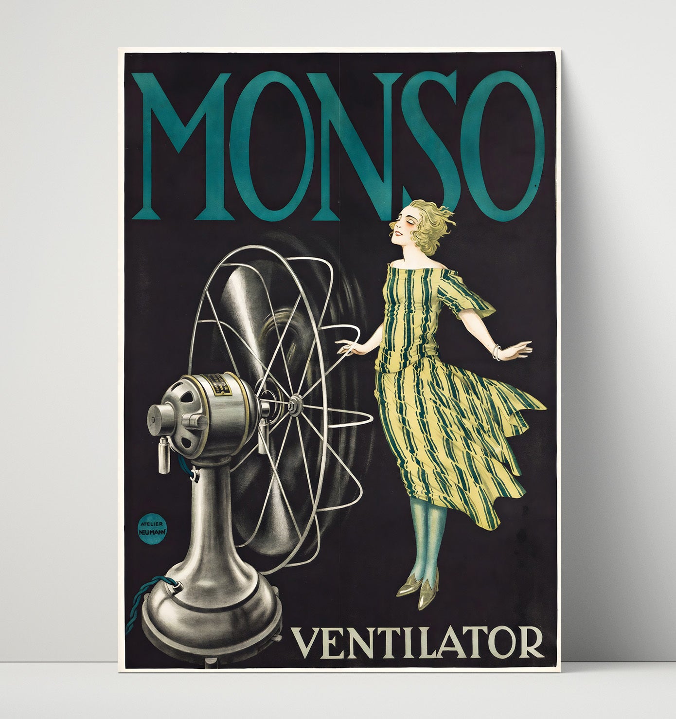 Monso Ventilator Vintage Travel Print 16x20 Unframed Print travel wall art print