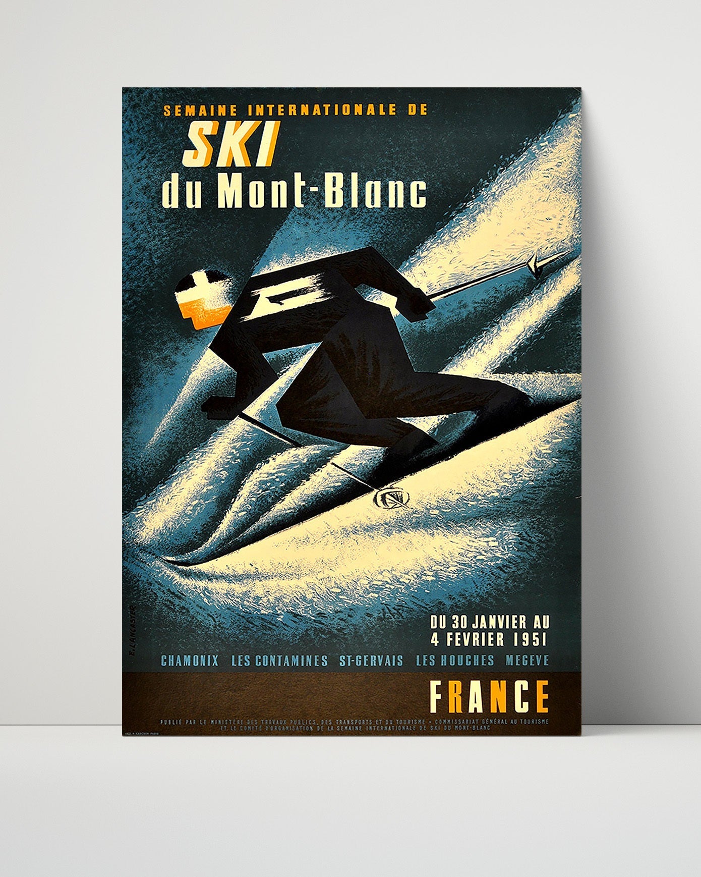Classic Travel Unframed Poster -  Mont Blanc - Passy