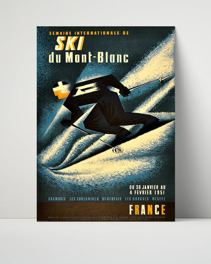 Classic Travel Unframed Poster -  Mont Blanc - Passy