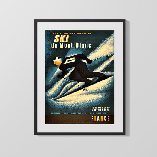 Classic Travel Poster - Mont Blanc - Passy