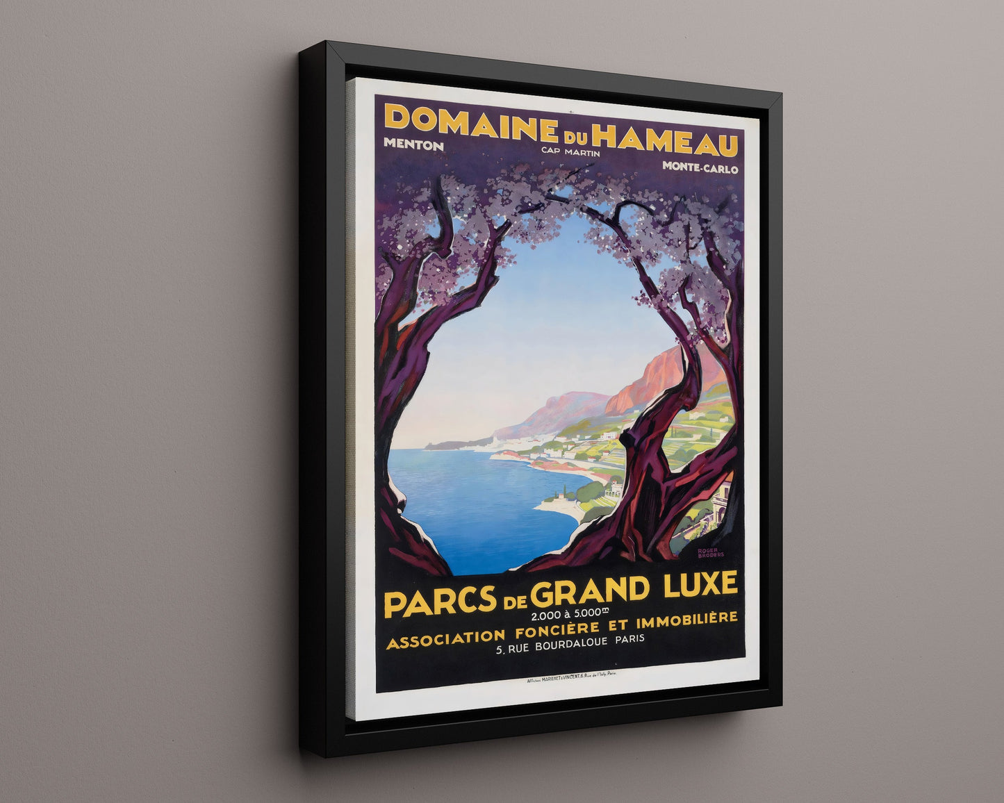 Classic Travel Poster - Monte Carlo - Domaine du Hameau