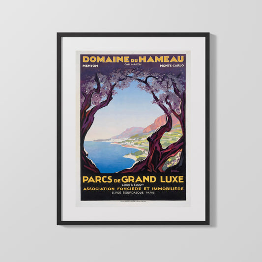 Classic Travel Poster - Monte Carlo - Domaine du Hameau