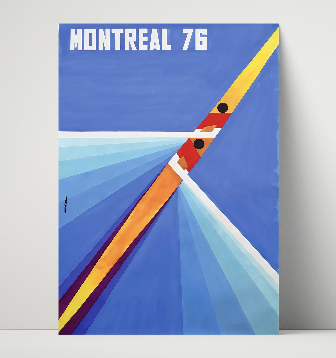 Montreal Olympics 1976 Vintage Travel Print 16x20 Unframed Print travel wall art print