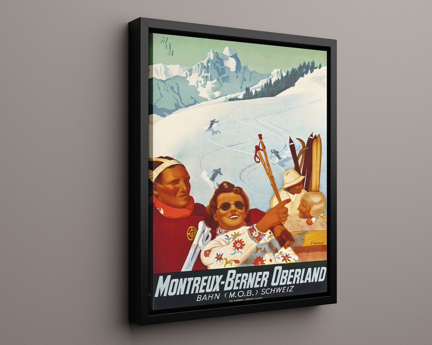 Classic Travel Poster - Montreux - Berner Oberland
