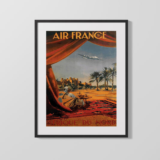 Classic Travel Poster - Morocco - Air France Afrique du Nord